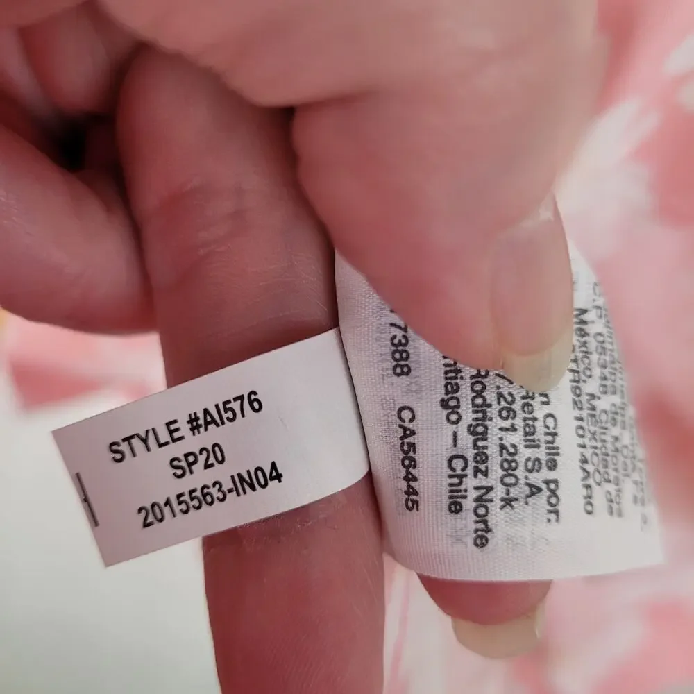 J.Crew Crewcuts pink daisy floral print sleeveless pleated girls sun dress